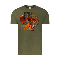 Vintage Olive happy fall texas Vintage Tee - CowhideDigitalArt