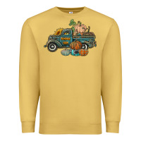 Antique Gold western pumpkin farm truck Premium Sweatshirt - RanaPortraitStore