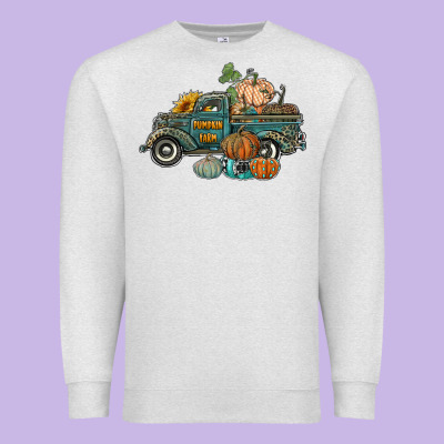 Western Pumpkin Farm Truck Premium Sweatshirt Designed By Ranaportraitstore
