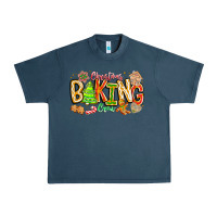 Midnight Navy Christmas Baking Crew Urban Heavy Tee - CowhideDigitalArt