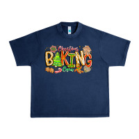 Navy Christmas Baking Crew Urban Heavy Tee - CowhideDigitalArt
