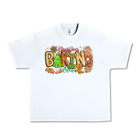 White Christmas Baking Crew Urban Heavy Tee - CowhideDigitalArt