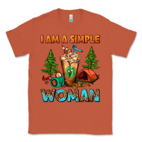 Copper I Am A Simple Woman Camping Frappe Classic Tee - FaDigitalArtStudio