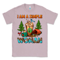 Lilac I Am A Simple Woman Camping Frappe Classic Tee - FaDigitalArtStudio