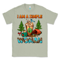 Matcha I Am A Simple Woman Camping Frappe Classic Tee - FaDigitalArtStudio