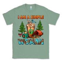 Sage I Am A Simple Woman Camping Frappe Classic Tee - FaDigitalArtStudio