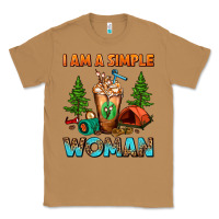 Toasted Coconut I Am A Simple Woman Camping Frappe Classic Tee - FaDigitalArtStudio