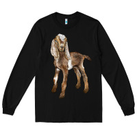 Black Baby Nubian Goat Long Sleeve Tee - LillyAllenDesigns