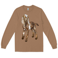 Toasted Coconut Baby Nubian Goat Long Sleeve Tee - LillyAllenDesigns
