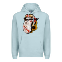 Blue Mist Baseball Tongue Premium Hoodie - Jasminsmagicworld