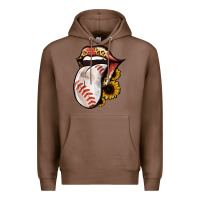 Chestnut Baseball Tongue Premium Hoodie - Jasminsmagicworld