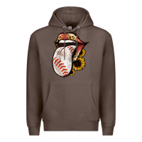 Coffee Baseball Tongue Premium Hoodie - Jasminsmagicworld