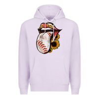 Lilac Baseball Tongue Premium Hoodie - Jasminsmagicworld