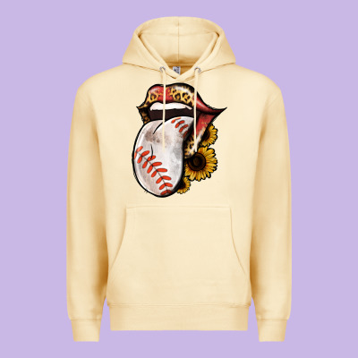 Baseball Tongue Premium Hoodie Designed By Jasminsmagicworld