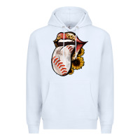 White Baseball Tongue Premium Hoodie - Jasminsmagicworld