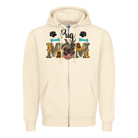 Sandshell western pug mom Zipper Hoodie - RanaPortraitStore