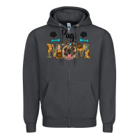 Smoke western pug mom Zipper Hoodie - RanaPortraitStore