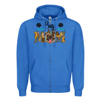 True Royal western pug mom Zipper Hoodie - RanaPortraitStore