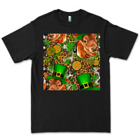 Black st patricks  cow with candy Premium Tee - FaDigitalArtStudio