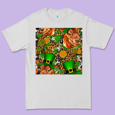 St Patricks  Cow With Candy Premium Tee Designed By Fadigitalartstudio