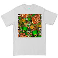 Dove Grey st patricks  cow with candy Premium Tee - FaDigitalArtStudio