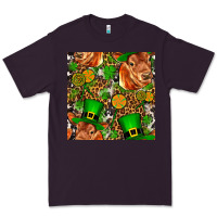 Plum st patricks  cow with candy Premium Tee - FaDigitalArtStudio