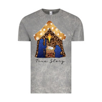Cloud Rock True Story Black Vintage Tee - CowhideDigitalArt