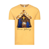 Vintage Mustard True Story Black Vintage Tee - CowhideDigitalArt
