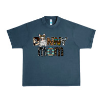 Midnight Navy bunny mom Urban Heavy Tee - CowhideDigitalArt