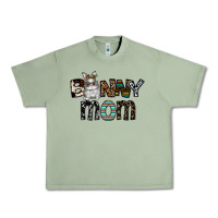 Oil Green bunny mom Urban Heavy Tee - CowhideDigitalArt