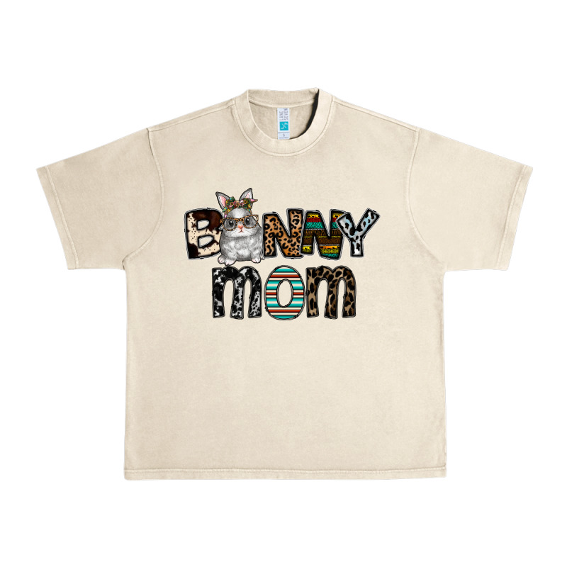 Bunny Mom Urban Heavy Tee by CowhideDigitalArt | Teevron