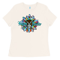 Bone happy easter sunflower Ladies Tee - CowhideDigitalArt