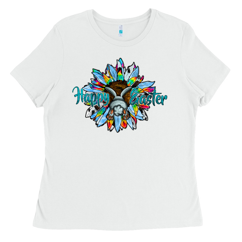 Happy Easter Sunflower Ladies Tee by CowhideDigitalArt | Teevron