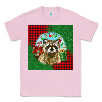 Bubblegum Pink christmas raccoon Classic Tee - BarkalooDesign