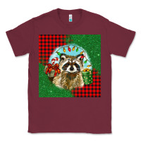 Burgundy christmas raccoon Classic Tee - BarkalooDesign