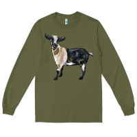 Army Green Tennessee Fainting Goat Long Sleeve Tee - LillyAllenDesigns