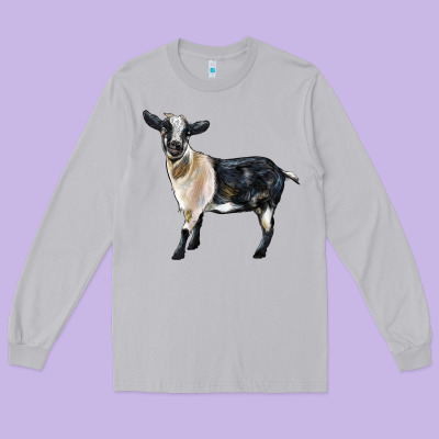 Tennessee Fainting Goat Long Sleeve Tee Designed By Lillyallendesigns