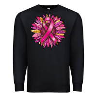 Black breast cancer sunflower Premium Sweatshirt - RanaPortraitStore
