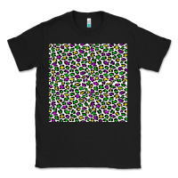 Black mardi gras leopard  seamless pattern Classic Tee - FaDigitalArtStudio