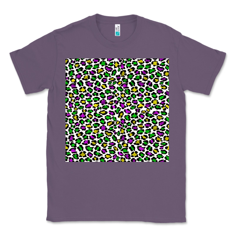Mardi Gras Leopard  Seamless Pattern Classic Tee by FaDigitalArtStudio | Teevron