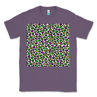 Lavender mardi gras leopard  seamless pattern Classic Tee - FaDigitalArtStudio