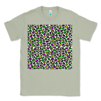 Matcha mardi gras leopard  seamless pattern Classic Tee - FaDigitalArtStudio