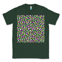 Sports Green mardi gras leopard  seamless pattern Classic Tee - FaDigitalArtStudio