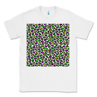 White mardi gras leopard  seamless pattern Classic Tee - FaDigitalArtStudio