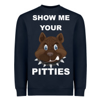 Navy Show Me Your pitties Heavyweight Sweatshirt - Bettercallsaul