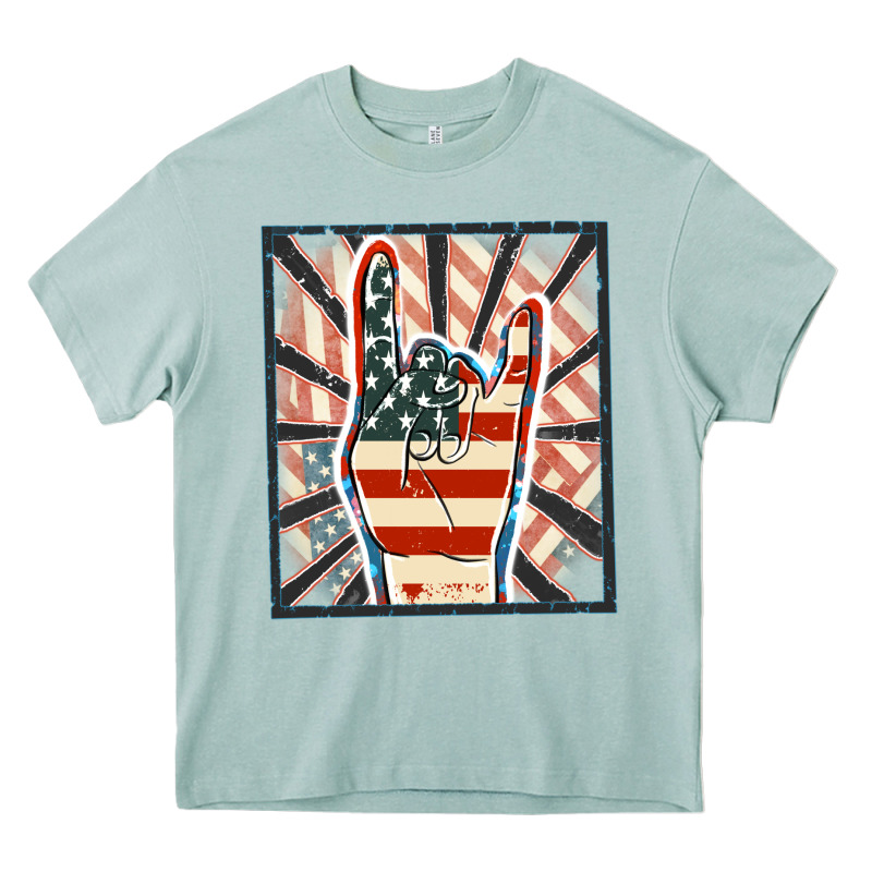 Freedom Rock Hand Heavy Core Tee by FaDigitalArtStudio | Teevron