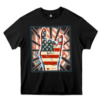 Black Freedom rock hand Heavy Core Tee - FaDigitalArtStudio
