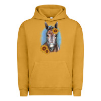 Pigment Peanut Butter Sunflower Donkey Urban Hoodie - RanaPortraitStore