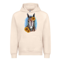 Sandshell Sunflower Donkey Urban Hoodie - RanaPortraitStore