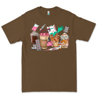 Cacao Nurse Coffee Cups Premium Tee - FaDigitalArtStudio